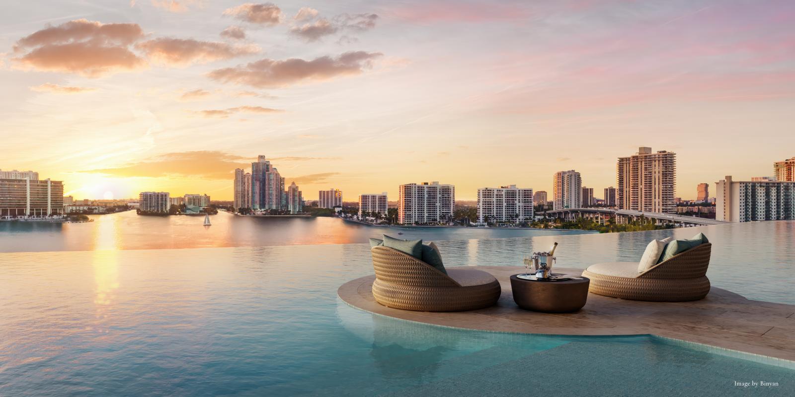 Luxury Waterfront Residence with Sunset Views in Sunny Isles Beach — apartment_condo real estate